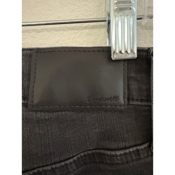 Madewell Womens Denim Jeans Cali Demi-Boot Sz 29 Black Button Up - Picture 4 of 6